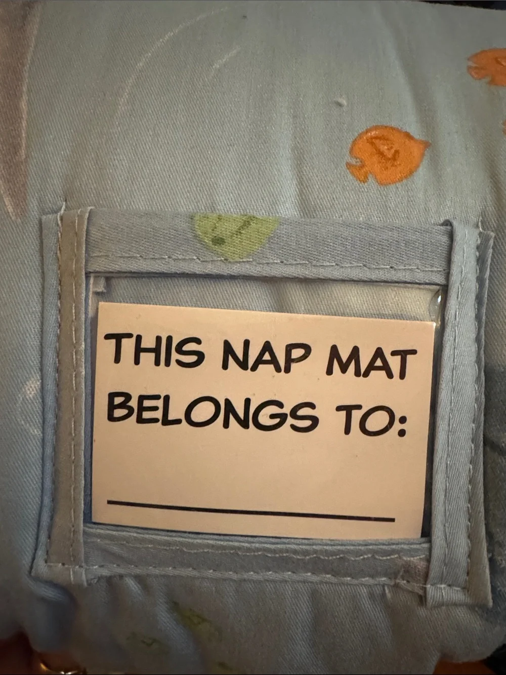 Children's Roll-Up, Nautical Theme, Nap Mat with Name Pocket NWT